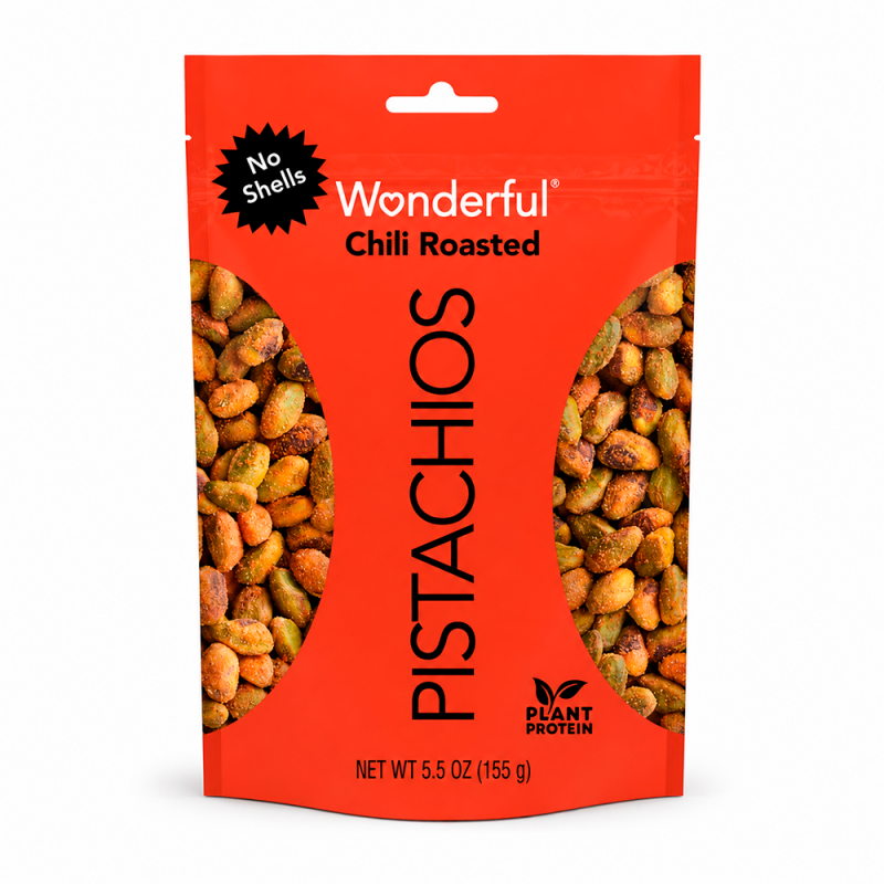 Pistachios Chilli sin cáscara, 155g