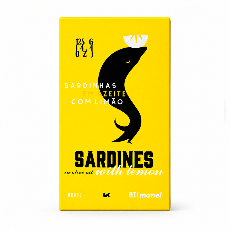 Sardinas en Aceite de Oliva y Limón, 120g