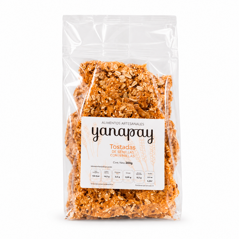 Tostadas de Centeno y Semillas, 200g
