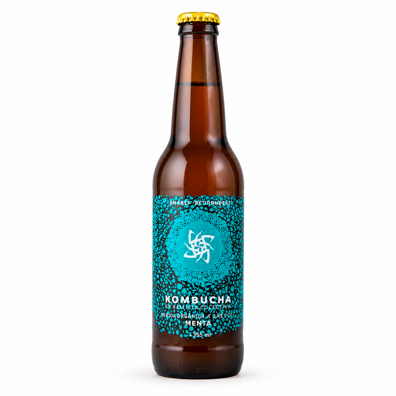 Kombucha de Menta, 355ml