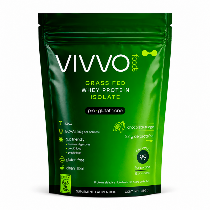 Proteína Grass Fed sabor Chocolate Fudge, 450g
