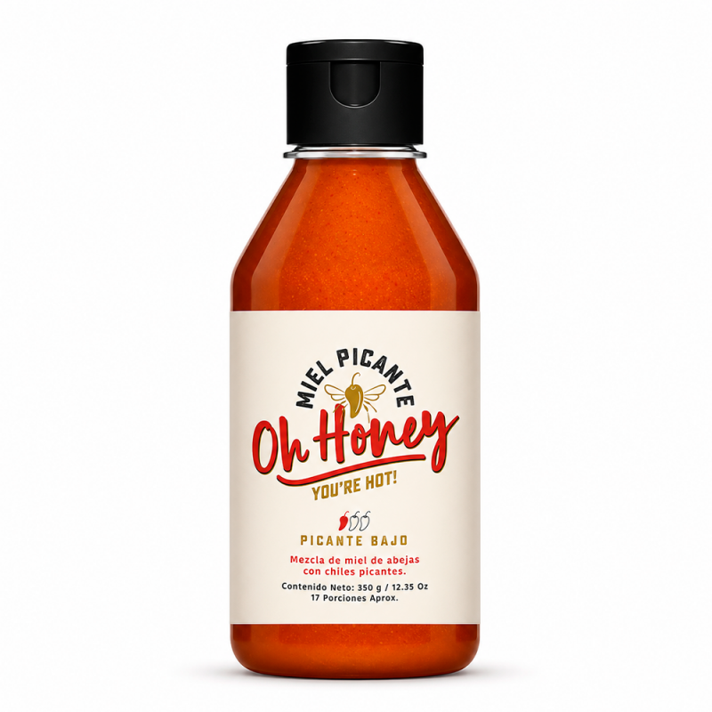 Miel Picante Oh Honey Picante Bajo, 350g