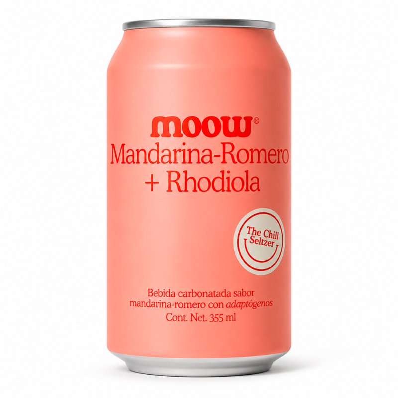 Moow-Mandarina-Romero+ Rhodiola,  355 ml