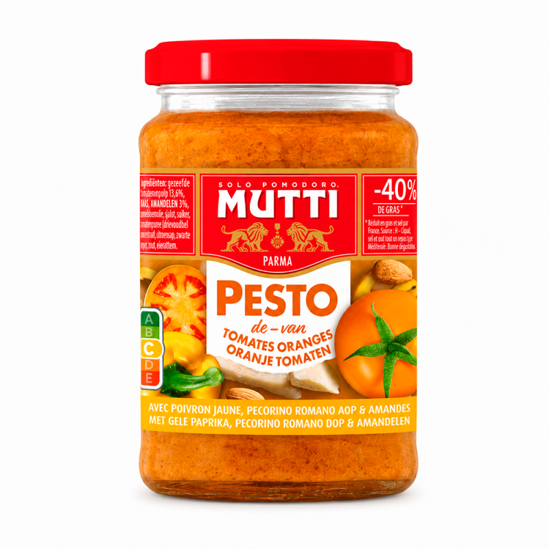 Salsa Pesto Naranja, 180g