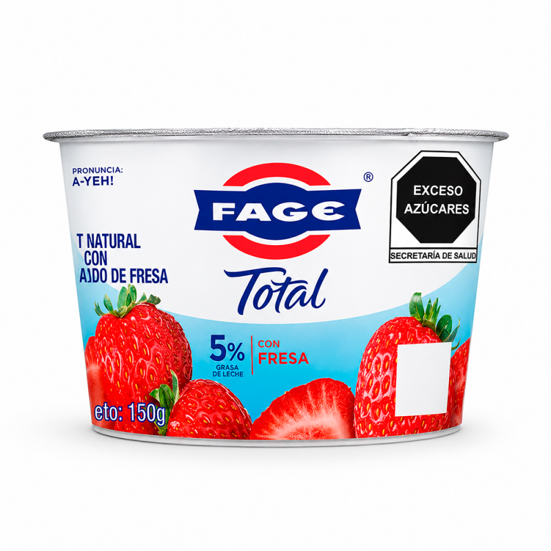 Yogurt Griego Fresa 5% Grasa, 150g