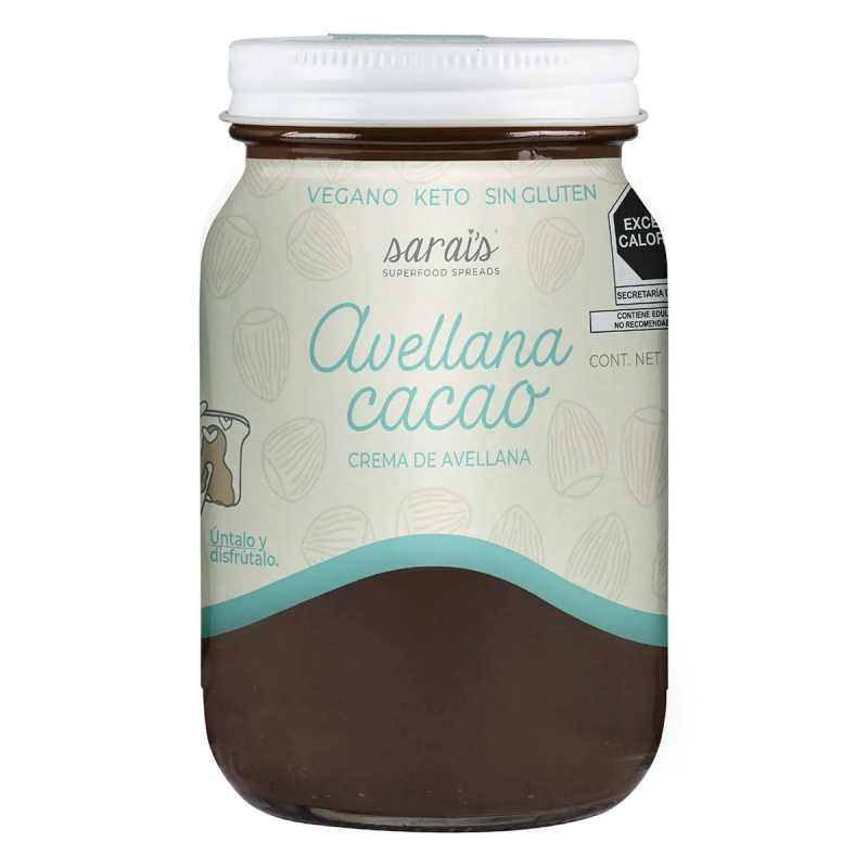 Crema de Avellana Cacao Sarai's, 230g