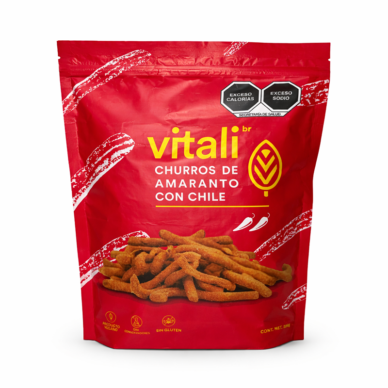 Churros de Amaranto con Chile, 500g