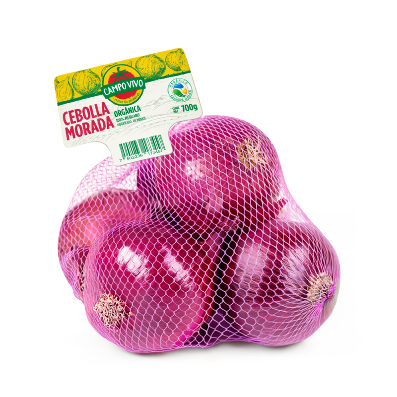 Cebolla Morada Orgánica, 700g