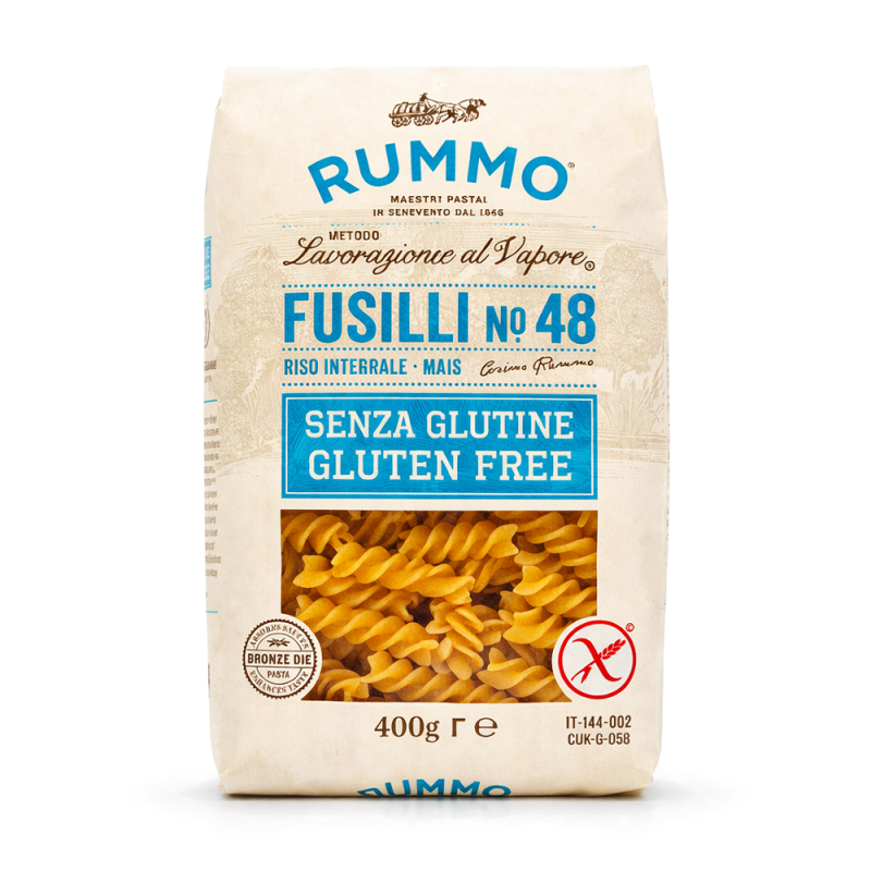 Pasta Fusilli sin Gluten Rummo, 400g