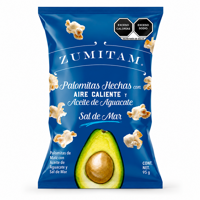 Palomitas Sal de Mar con Aceite de Aguacate, 95g