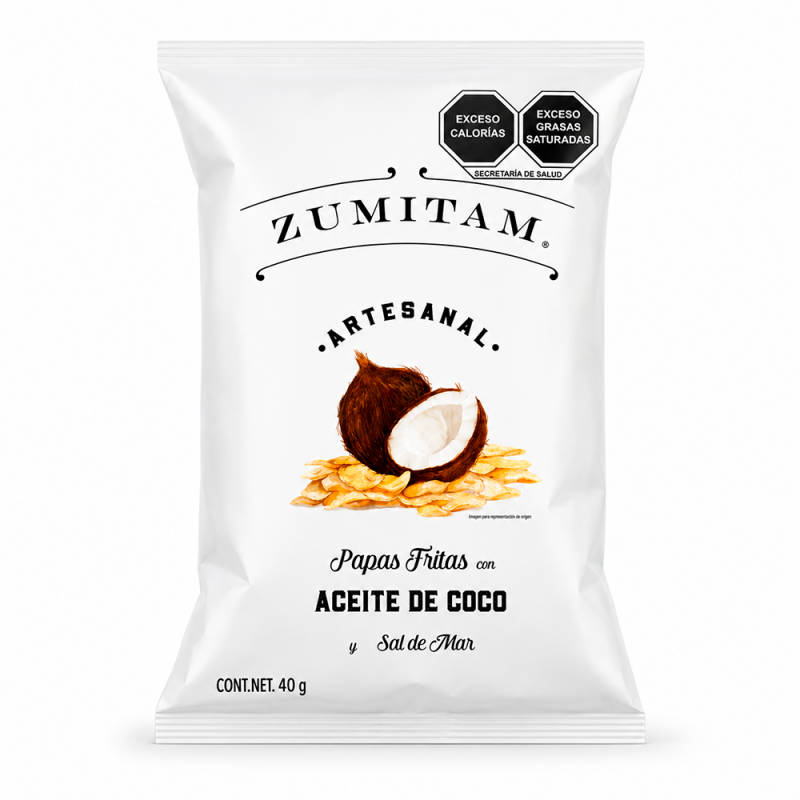 Papas con Aceite de Coco, 40g