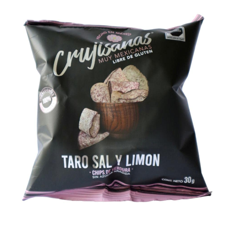 Snack Crujisanas Taro Sal Limón, 30g