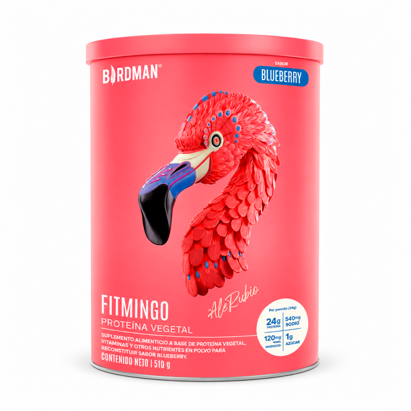 Fitmingo Proteína Vegetal sabor Blueberry, 510g