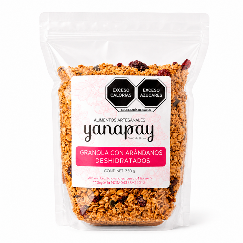 Granola con Arándanos Deshidratados, 750g