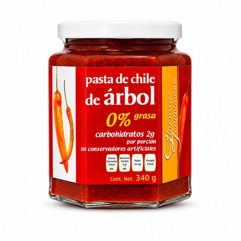 Pasta de Chile de Árbol, 340g