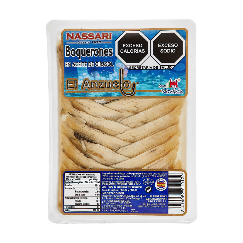 Boquerones en Aceite de Girasol, 110g