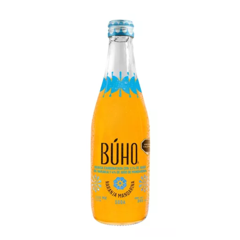 Búho Soda Naranja Mandarina, 355ml