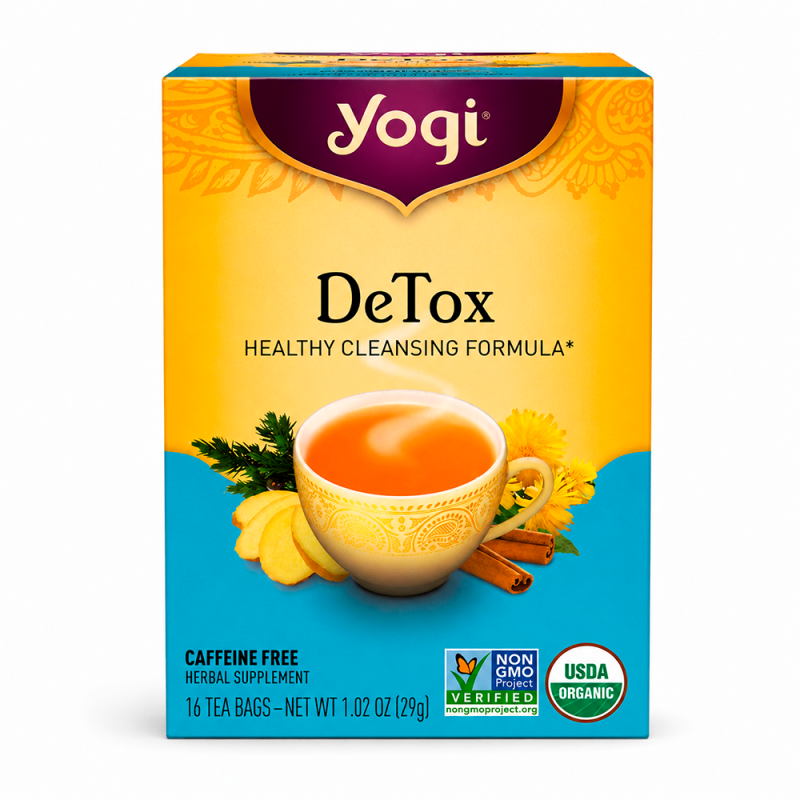 Yogi Tea, Té Detox, sin cafeína, 29g