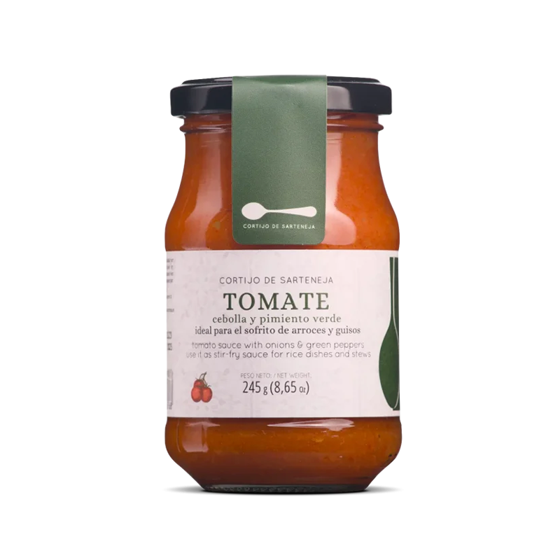 Salsa de Tomate con Cebolla y Pimiento Verde, 245g