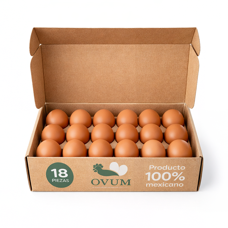 Huevo Rojo de Libre Pastoreo, 18 pzas