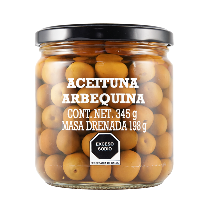 Aceituna Arbequina Natural con Hueso, 345g