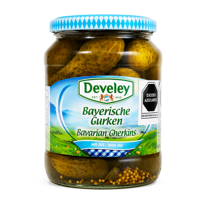 Pepinillos gruesos en vinagre, 720g