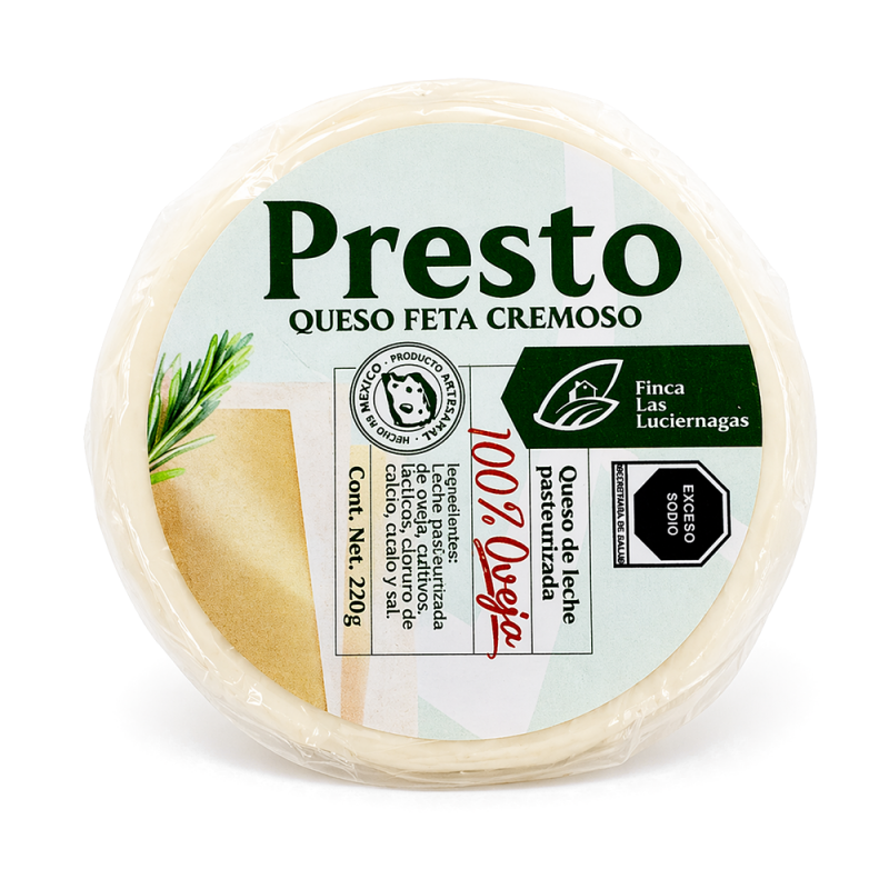 Presto Feta Natural de Oveja, 220g