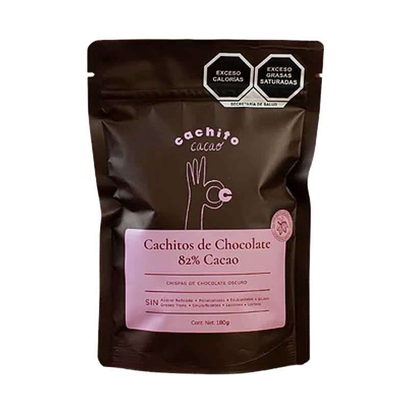 Cachitos chispas de Chocolate 82%, 180g