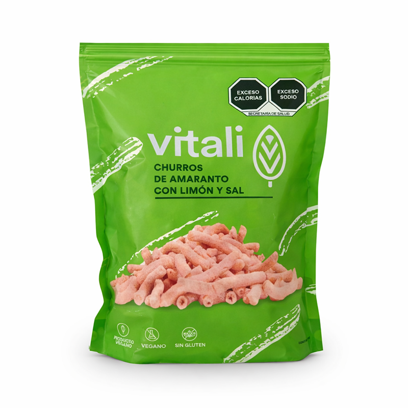 Churritos de amaranto con limón y sal, 500g