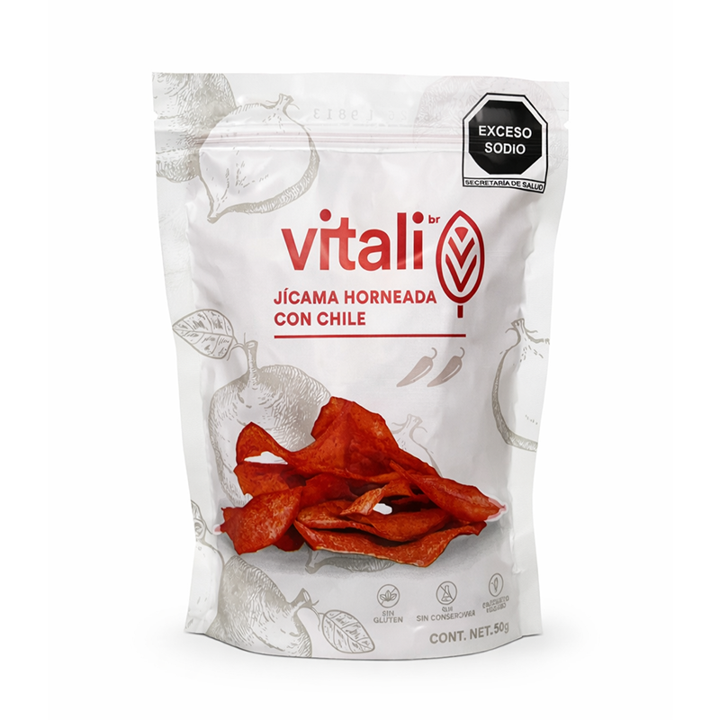 Jícama con chile, 50g