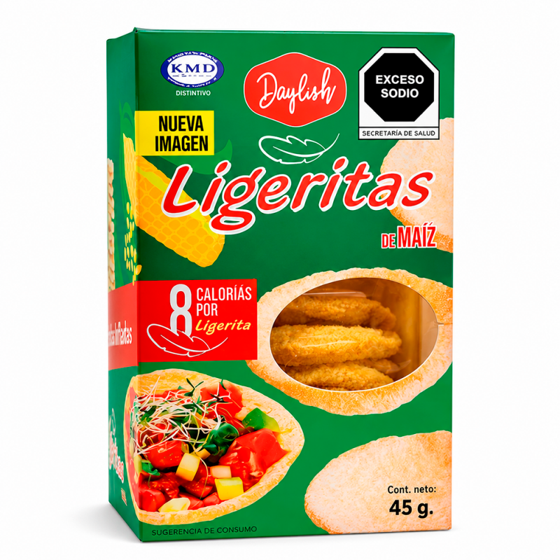 Tostada Ligerita de Maíz, 45g