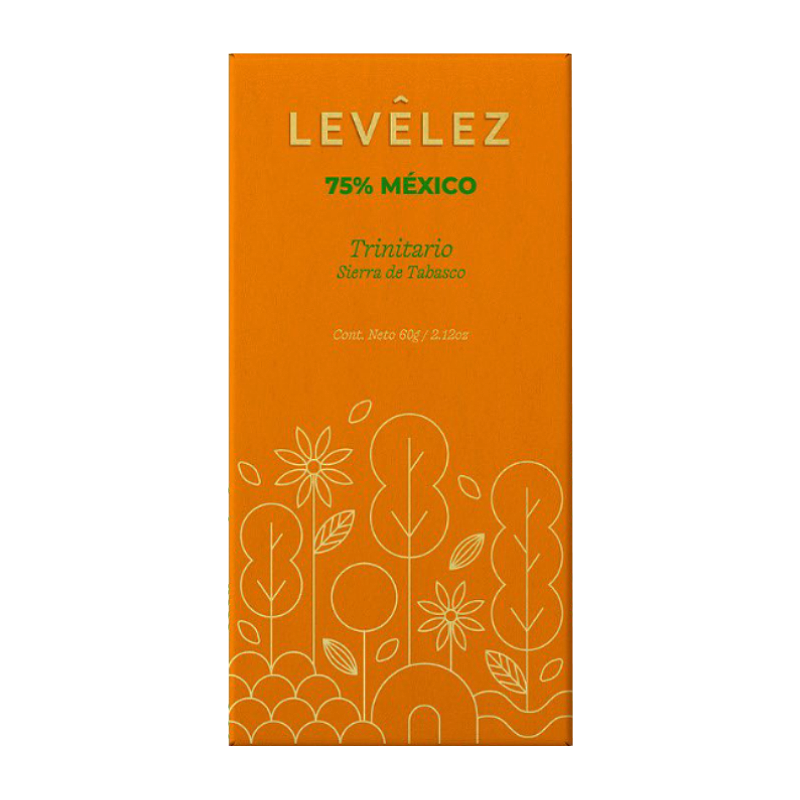 Chocolate Oscuro 75% Cacao, 60g