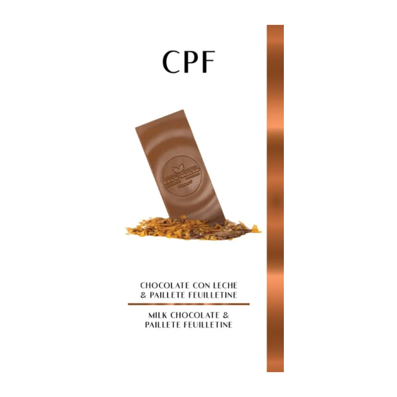 Barra de Chocolate de Leche con Paillete Feulletine, 78g