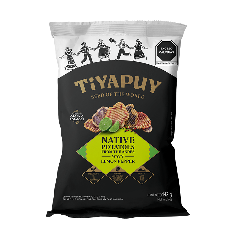 Papas Nativas Mixtas sabor Limón Pimienta, 142g