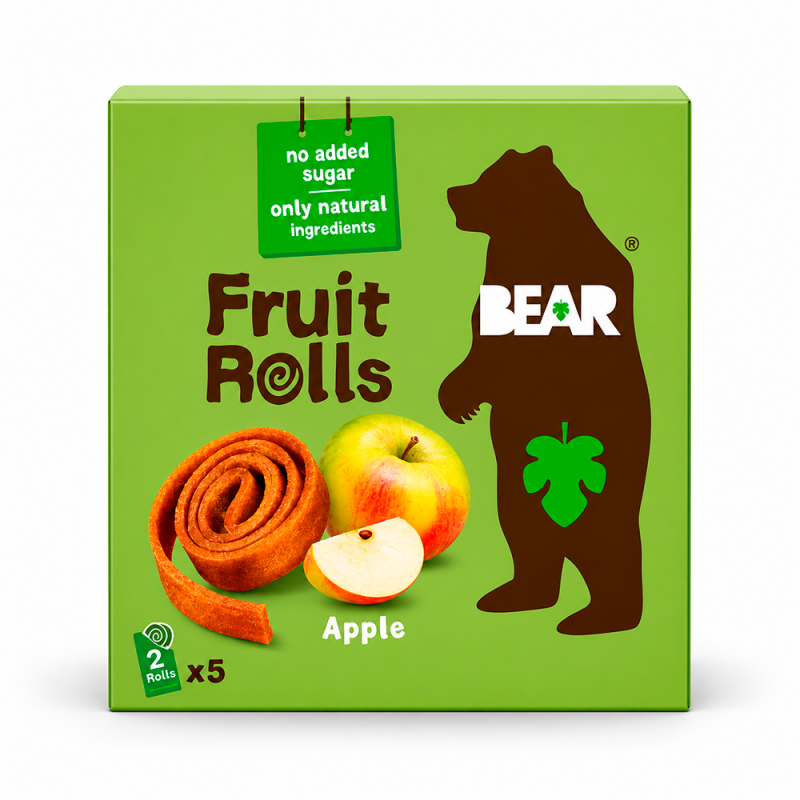 Rollos de Fruta Con Manzana Bear, 6/520g