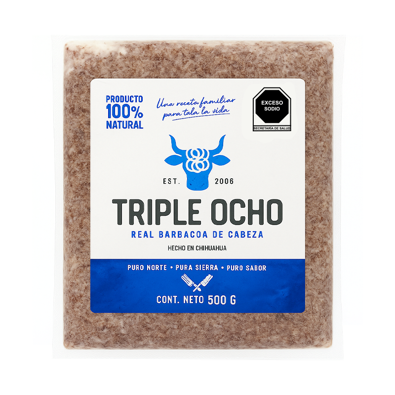 Barbacoa de cabeza de Res, 500g