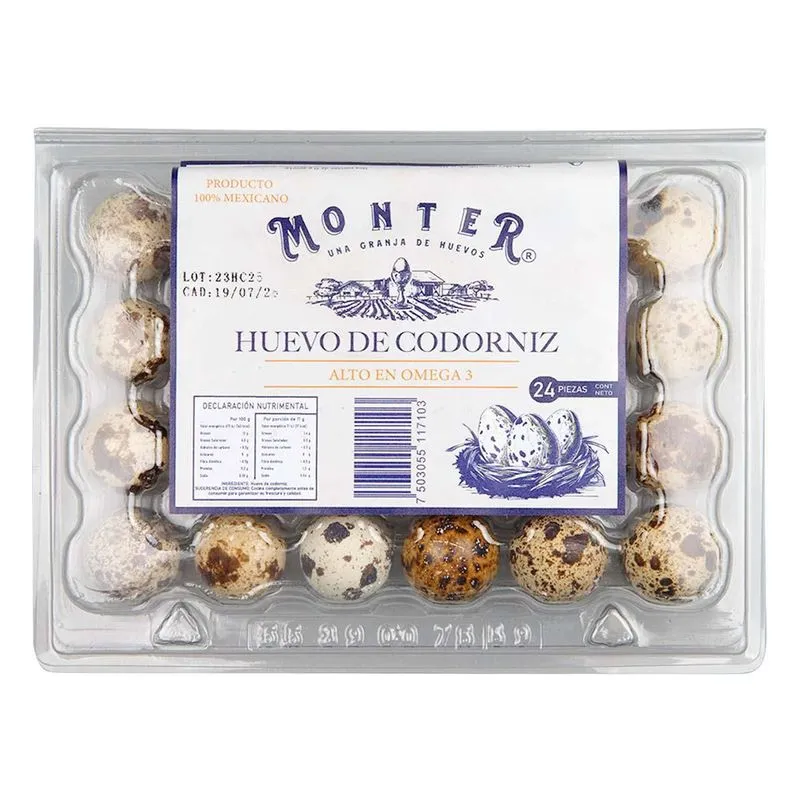Huevo de codorniz, 24 pz