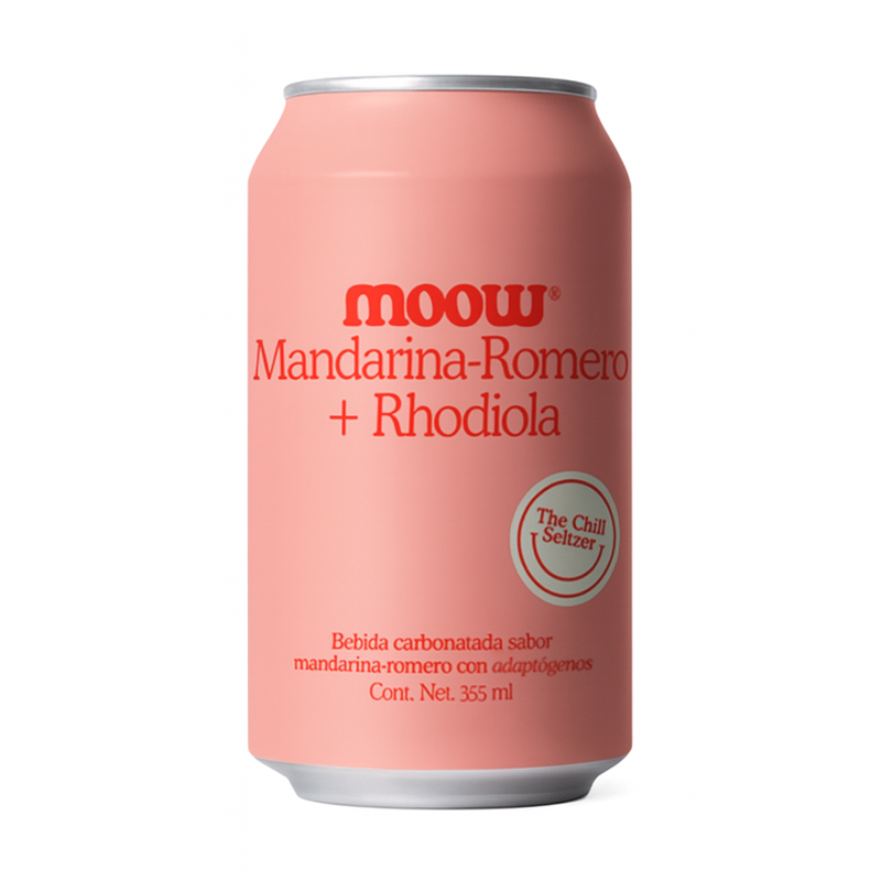 Moow-Mandarina-Romero+ Rhodiola,  355 ml