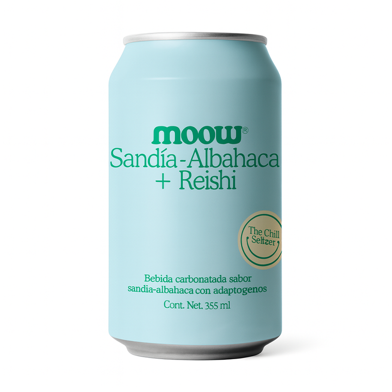 Moow-Sandía-Albahaca + Reishi, 355ml