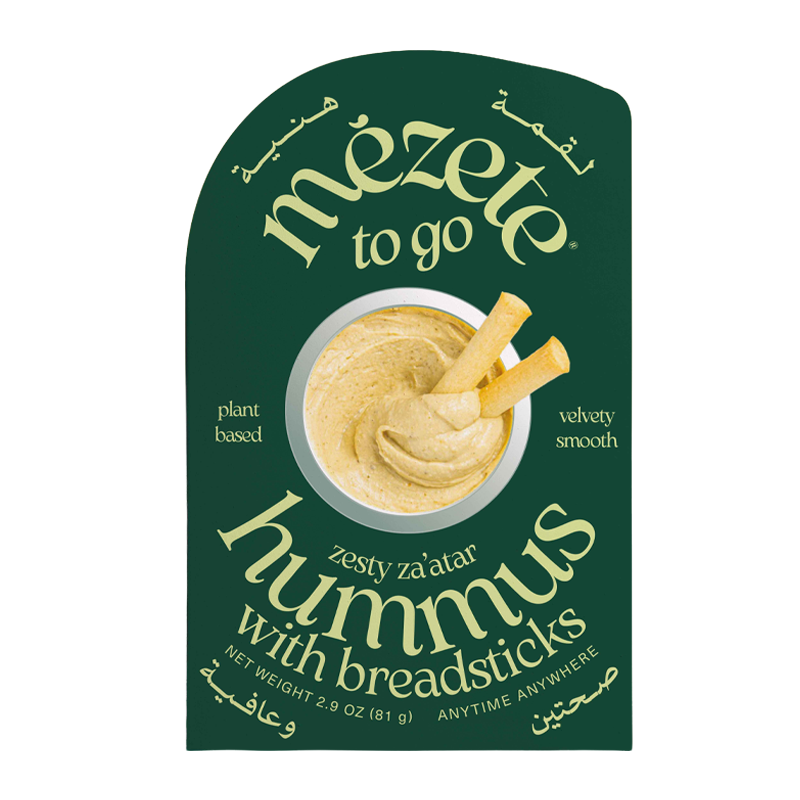 Hummus Za'atar con Breadsticks Mezete, 81g