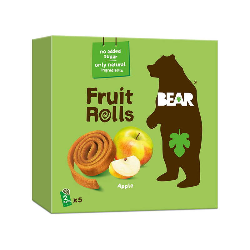 Rollos de Fruta Con Manzana Bear, 6/520g