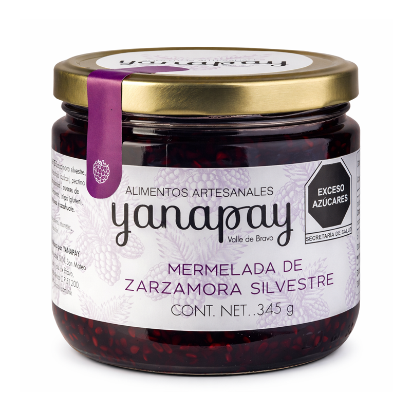 Mermelada de Zarzamora Silvestre Yanapay,  345g