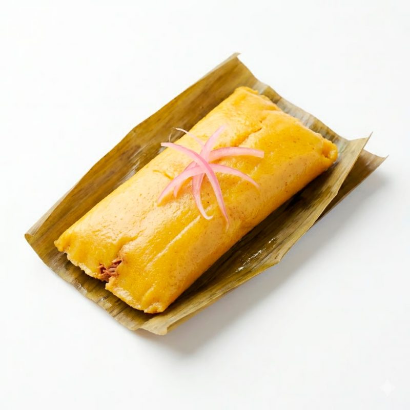 Tamal Yucateco con Recaudo Tradicional, Fresco