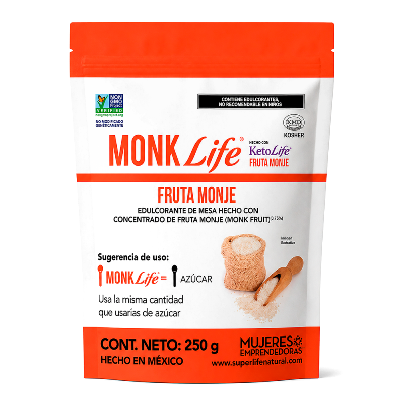 Monk Life granulado para hornear y caramelizar, 250g