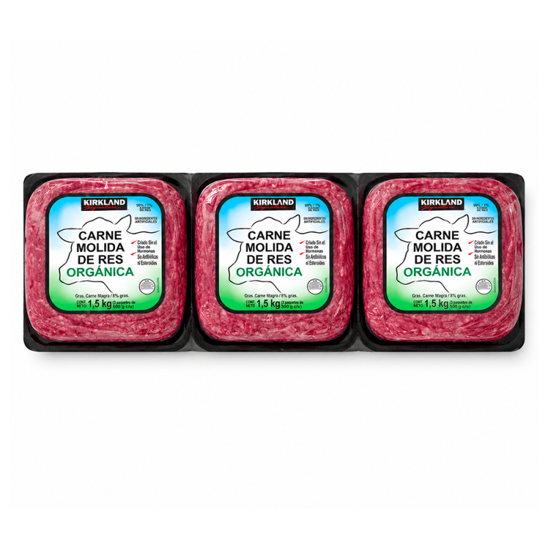 Paquete Carne de Res Molida Orgánica