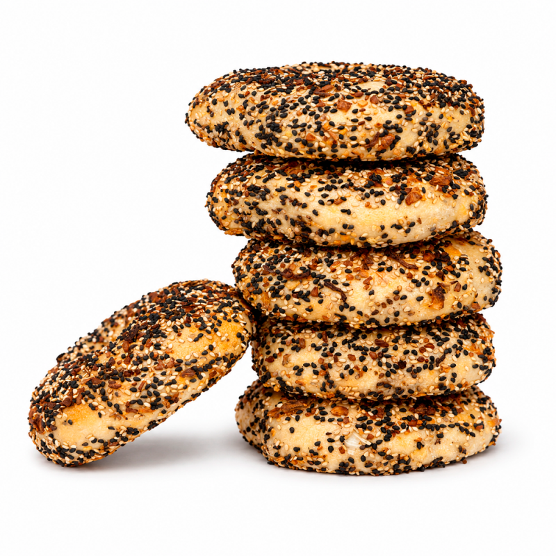 Bagel de Everything Mix de Masa Madre