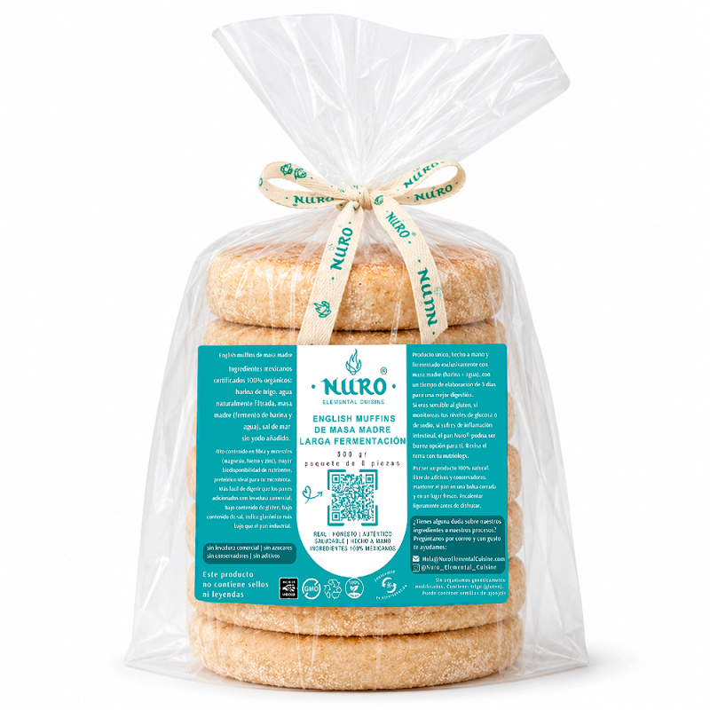 English Muffin de Masa Madre y Larga Fermentación, 500g