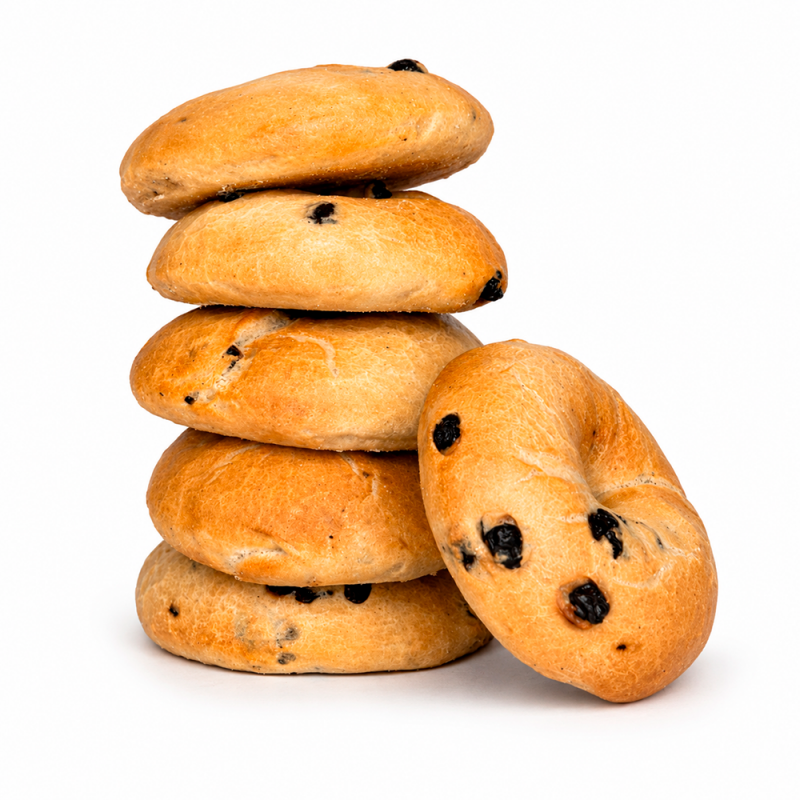 Bagel de Blueberry de Masa Madre