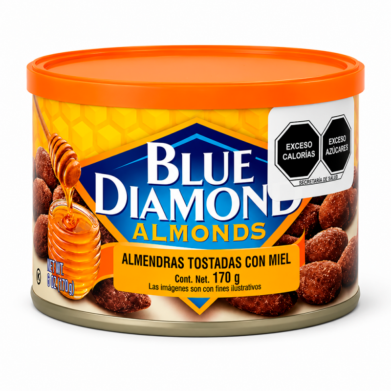 Almendras Tostadas con Miel, 6oz