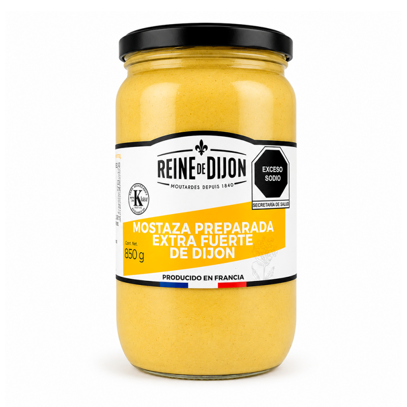 Mostaza Extra Fuerte Reine de Dijon, 850g